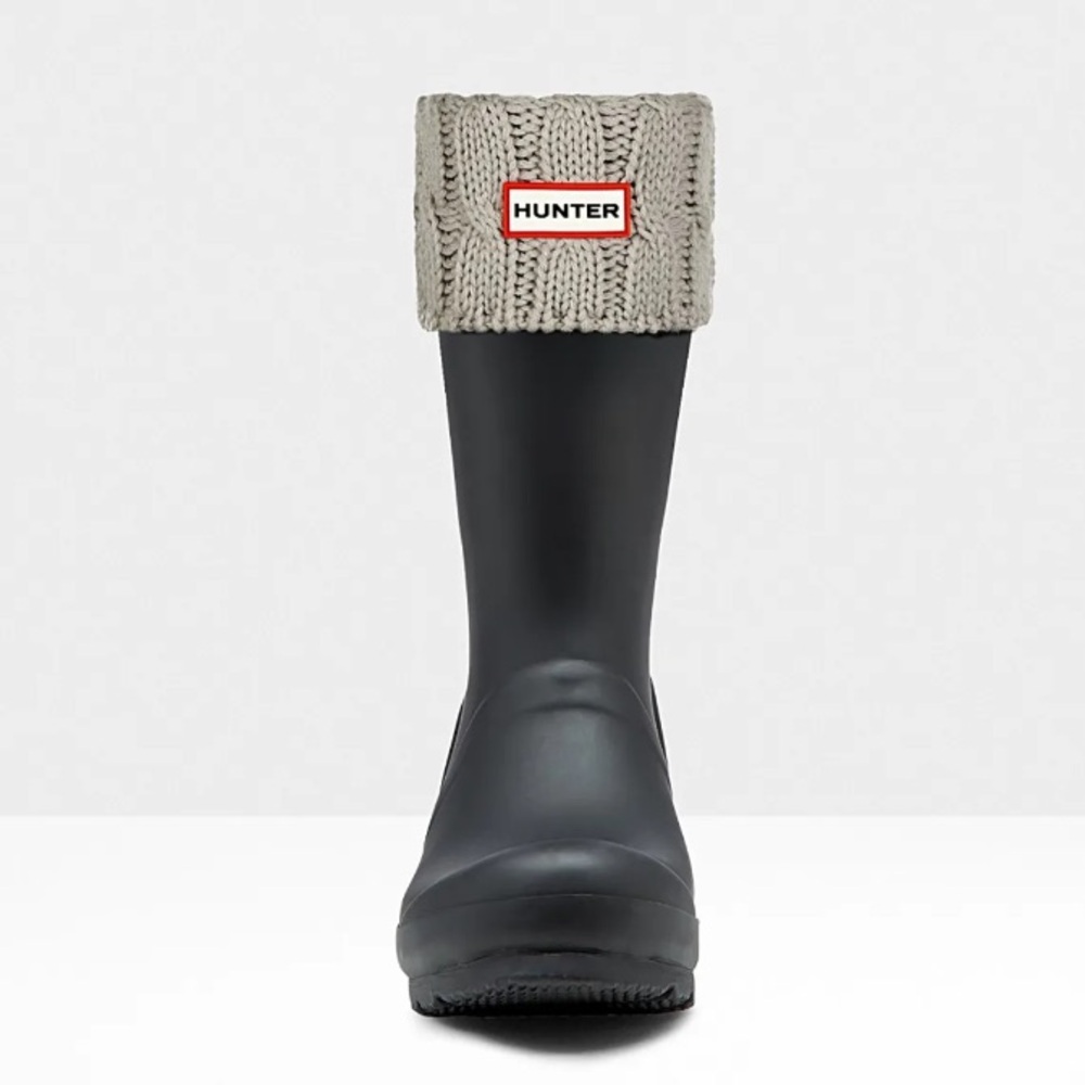 NWT Hunter Cable Knit Cuff Short Boot Socks - Picture 4 of 6